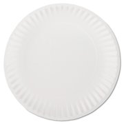 Ajm Packaging White Paper Plates, 9in Diameter, PK100 10100